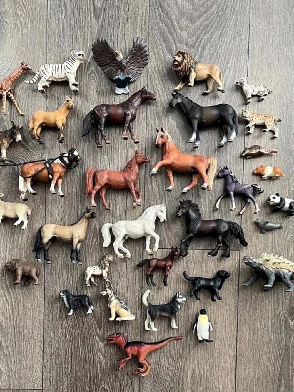 Schleich Assorted Animal Figures Playset Brown & White